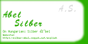 abel silber business card